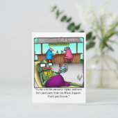 Unglaublich witzig Halloween Spaß Postkarte (Stehend Vorderseite)