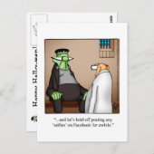Unglaublich witzig Halloween Spaß Postkarte (Vorne/Hinten)