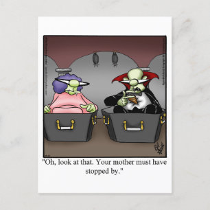 Unglaublich witzig Halloween Spaß Postkarte