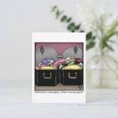 Unglaublich witzig Halloween Spaß Postkarte (Stehend Vorderseite)