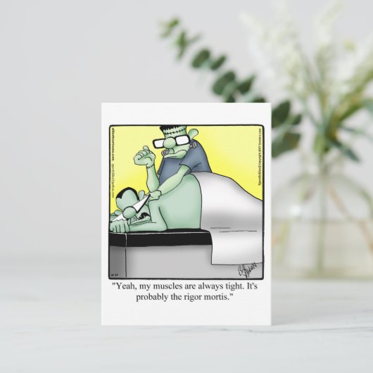 Unglaublich witzig Halloween Spaß Postkarte (Stehend Vorderseite)