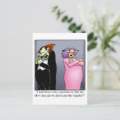 Unglaublich witzig Halloween Spaß Postkarte (Stehend Vorderseite)