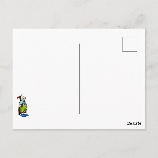 Unglaublich witzig Halloween Spaß Postkarte (Rückseite)