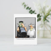 Unglaublich witzig Halloween Spaß Postkarte (Stehend Vorderseite)