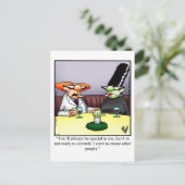 Unglaublich witzig Halloween-Spaß-Postkarte Feiertagspostkarte (Stehend Vorderseite)