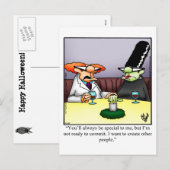 Unglaublich witzig Halloween-Spaß-Postkarte Feiertagspostkarte (Vorne/Hinten)