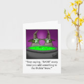 Unglaublich witzig Happy Halloween Grußkarte Karte (Gelbe Blume)