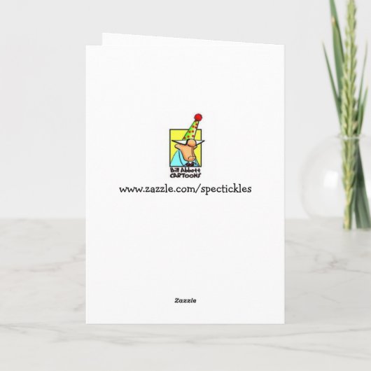 Unglaublich witzig Hochzeitstag-Grußkarte Karte (Rückseite)