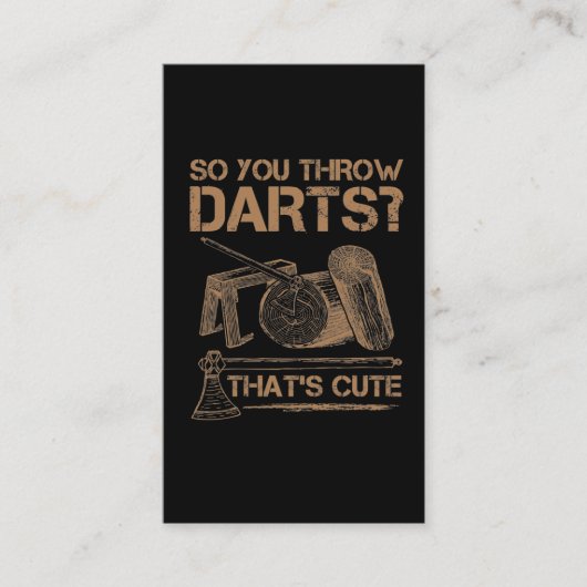 Unglaublich witzig Holzarbeiter-Spaß Lumberjack Ax Visitenkarte (Vorderseite)