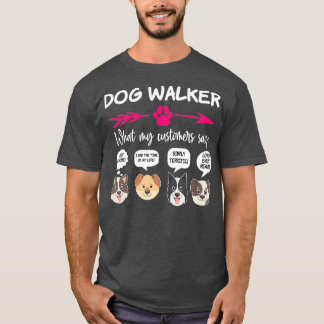 Unglaublich witzig Hundeschwalker gibt Jungen Funn T-Shirt
