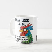 Unglaublich witzig "Ich kann ruhig aussehen..." Ta Kaffeetasse (Vorderseite Links)