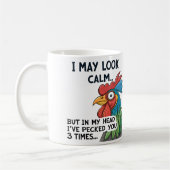 Unglaublich witzig "Ich kann ruhig aussehen..." Ta Kaffeetasse (Links)