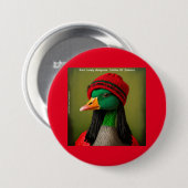 Unglaublich witzig Jamaican Reggae Mongoose Kanada Button (Vorne & Hinten)