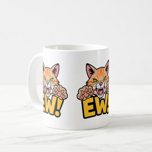 Unglaublich witzig Kätzchen Attitude Katzenliebhab Kaffeetasse (Vorderseite Links)