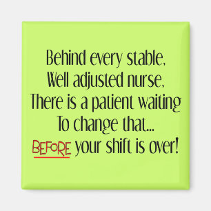 Unglaublich witzig Krankengeschenke "Hinter jeder Magnet