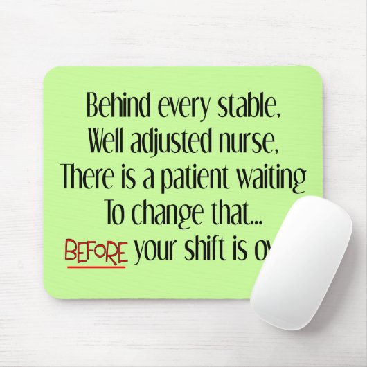 Unglaublich witzig Krankenschwester-Geschenke Mousepad (Mit Mouse)