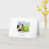 Unglaublich witzig Kuhgrüßkarte Karte (Gelbe Blume)