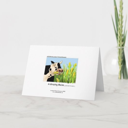 Unglaublich witzig Kuhgrüßkarte Karte (Vorderseite)