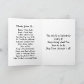 Unglaublich witzig Lady mit lautem Bun und Kaffee Karte (Innenseite)