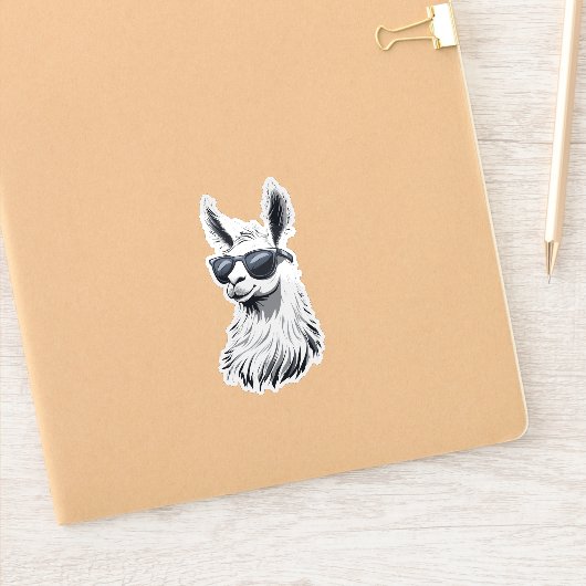 Unglaublich witzig Llama Aufkleber (Notizbuch)