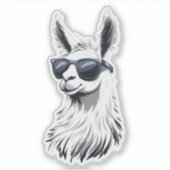 Unglaublich witzig Llama Aufkleber (Vorderseite)