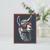 Unglaublich witzig Llama Postkarte (Stehend Vorderseite)