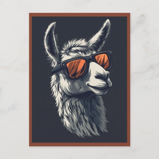 Unglaublich witzig Llama Postkarte (Vorderseite)