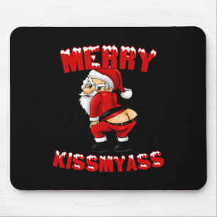 Unglaublich witzig Merry Kissmy Christmas Santa Mousepad