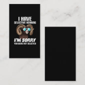 Unglaublich witzig Mouflon Sarcasm Sonnenbrille Ru Visitenkarte (Vorne/Hinten)