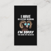 Unglaublich witzig Mouflon Sarcasm Sonnenbrille Ru Visitenkarte (Vorderseite)