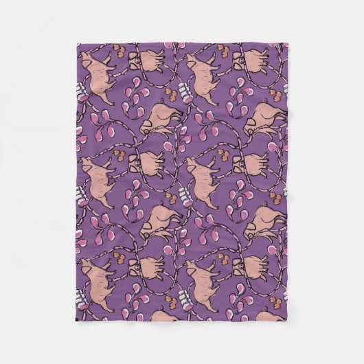 Unglaublich witzig Muster Chinesisches Schweinejah Fleecedecke (Vorderseite)