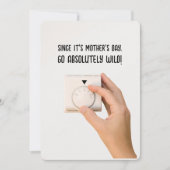 Unglaublich witzig Muttertagskarte - Mama's Thermo Einladung (Vorderseite)