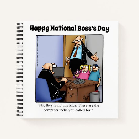 Unglaublich witzig National Boss's Day Spiral Note Notizblock (Vorderseite)