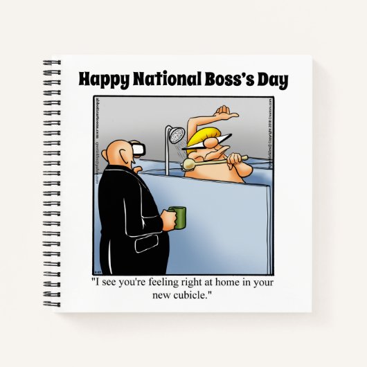 Unglaublich witzig National Boss's Day Spiral Note Notizblock (Vorderseite)