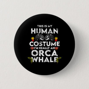 Unglaublich witzig-Orca-Halloween-Kostüm Button