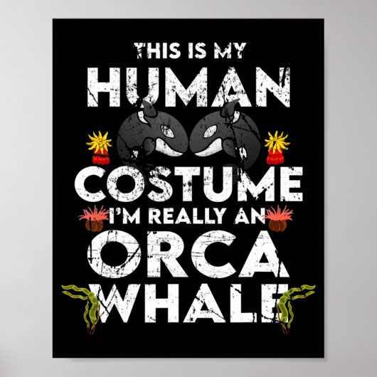 Unglaublich witzig-Orca-Halloween-Kostüm Poster (Vorne)