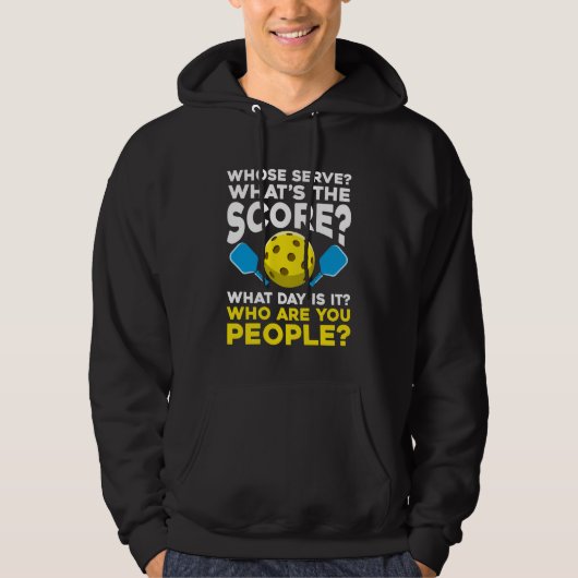 Unglaublich witzig Pickleball Zitat Humorische Spo Hoodie (Vorderseite)
