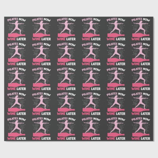 Unglaublich witzig Pilates Athlete Geschenk Wein T Geschenkpapier (Flach)