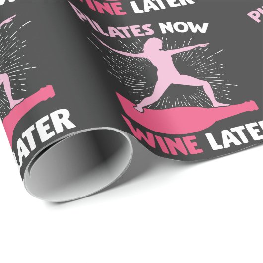 Unglaublich witzig Pilates Athlete Geschenk Wein T Geschenkpapier (Rolleneckpunkt)