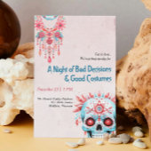 Unglaublich witzig Pink Blue Sugar Skull Funny Hal Einladung