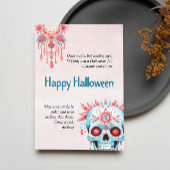 Unglaublich witzig Pink Blue Sugar Skull Funny Hal Postkarte