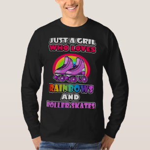 Unglaublich witzig Roller Skate Regenbogenmaske fü T-Shirt