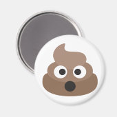 Unglaublich witzig schockierte Emoji-Kack Magnet (Vorderseite/Rückseite)