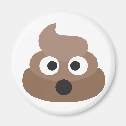 Unglaublich witzig schockierte Emoji-Kack Magnet (Vorne)