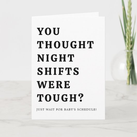 Unglaublich witzig Schwangerschaftsankündigung ein Karte (Vorderseite)