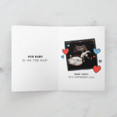 Unglaublich witzig Schwangerschaftsankündigung ein Karte (Innenseite)