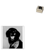 Unglaublich witzig schwarzes Labor auf dem Red Bac Gummistempel (Stempel)