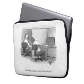 Unglaublich witzig Spaß am Arbeitsplatz Laptopschutzhülle (Vorderseite Links)