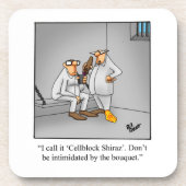 Unglaublich witzig Spaß "Cellblock Shiraz" Unterse Getränkeuntersetzer (Vorderseite)