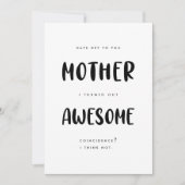 Unglaublich witzig Spaß Funny Mother Day Grußkarte Einladung (Vorderseite)